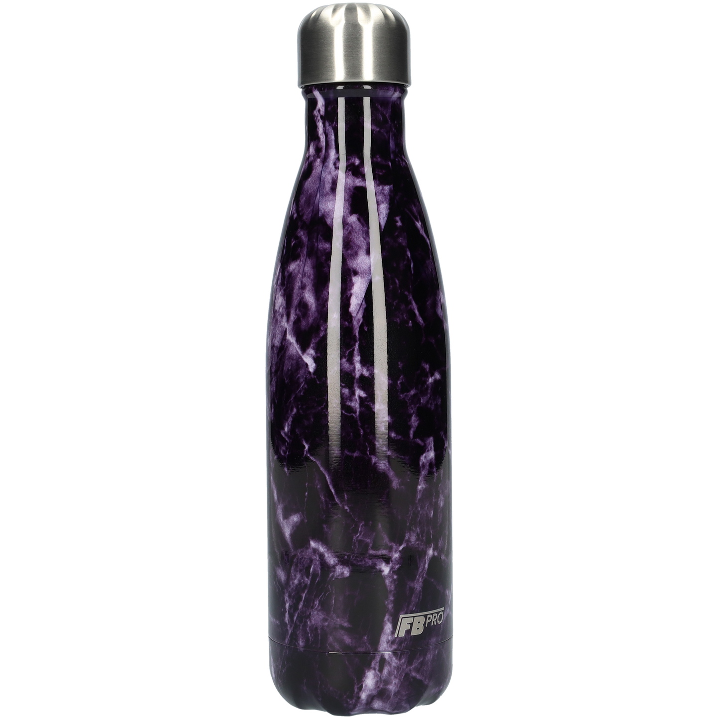 FBFS26, Thermosfles, Drinkfles, Waterfles - 500ml - Purple Storm Marble - Paarse Storm Marmer