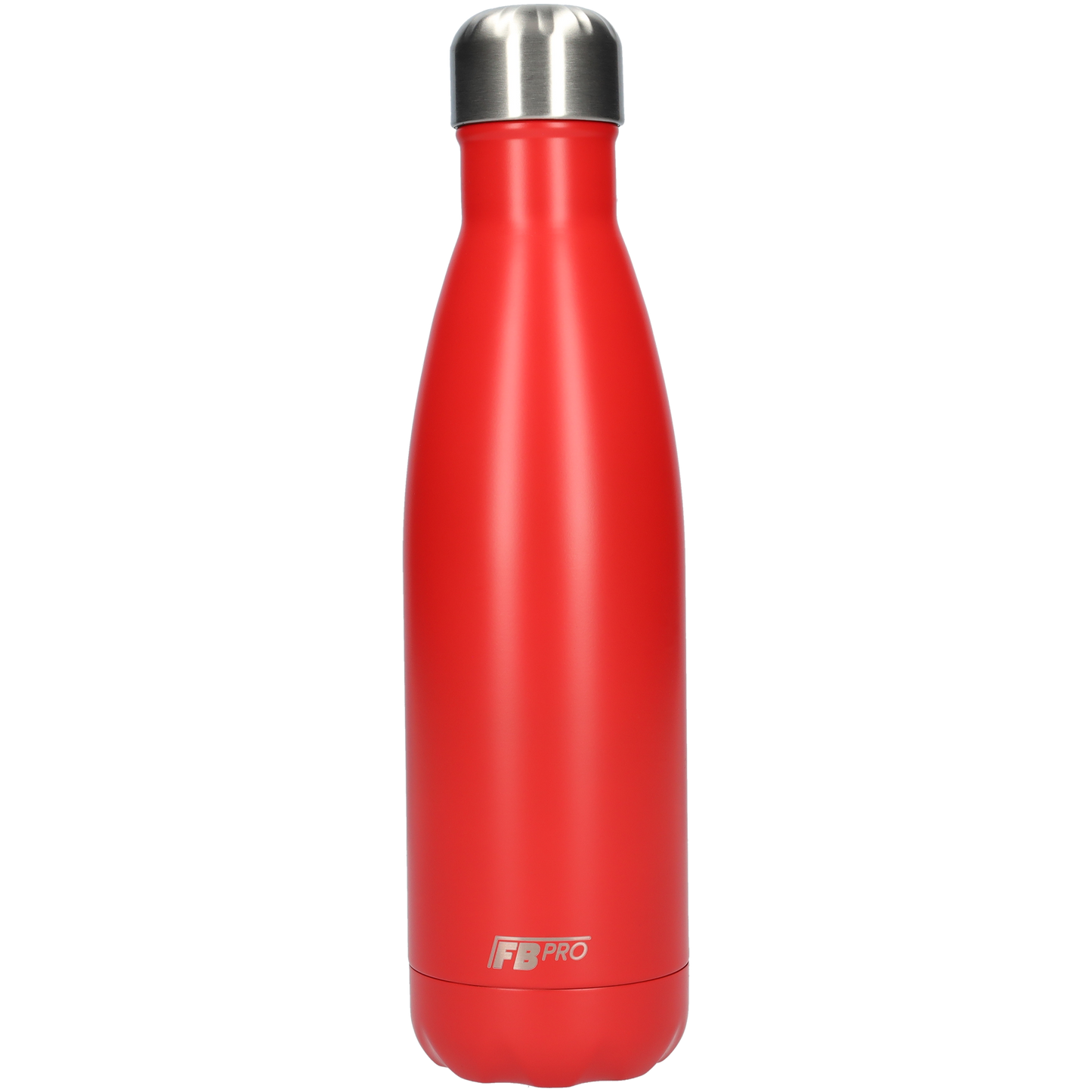 FBFS111, Thermosfles, Drinkfles, Waterfles - Modern & Slank Design - Thermos Fles voor de Warme en Koude Dagen - Dubbelwandig - Robuuste Thermoskan - 500ml - Charged Red - Opgeladen Rood