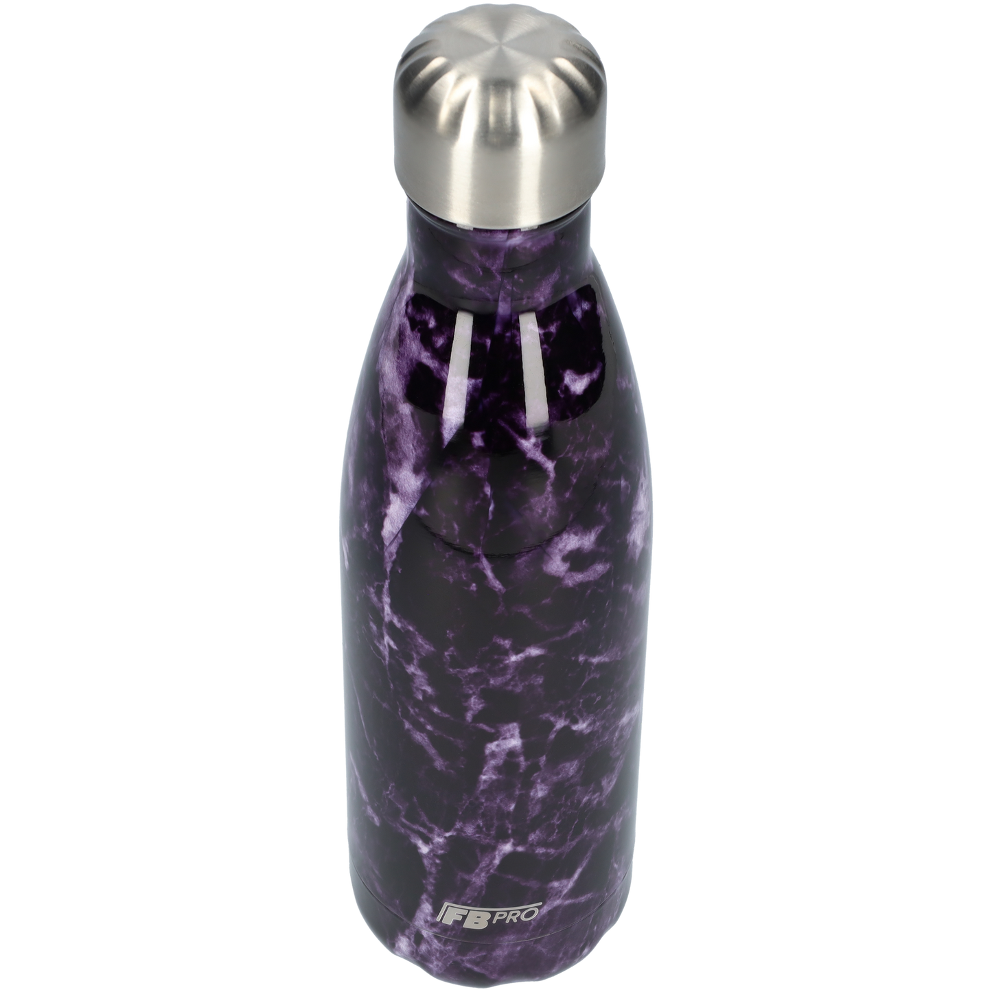 FBFS26, Thermosfles, Drinkfles, Waterfles - 500ml - Purple Storm Marble - Paarse Storm Marmer