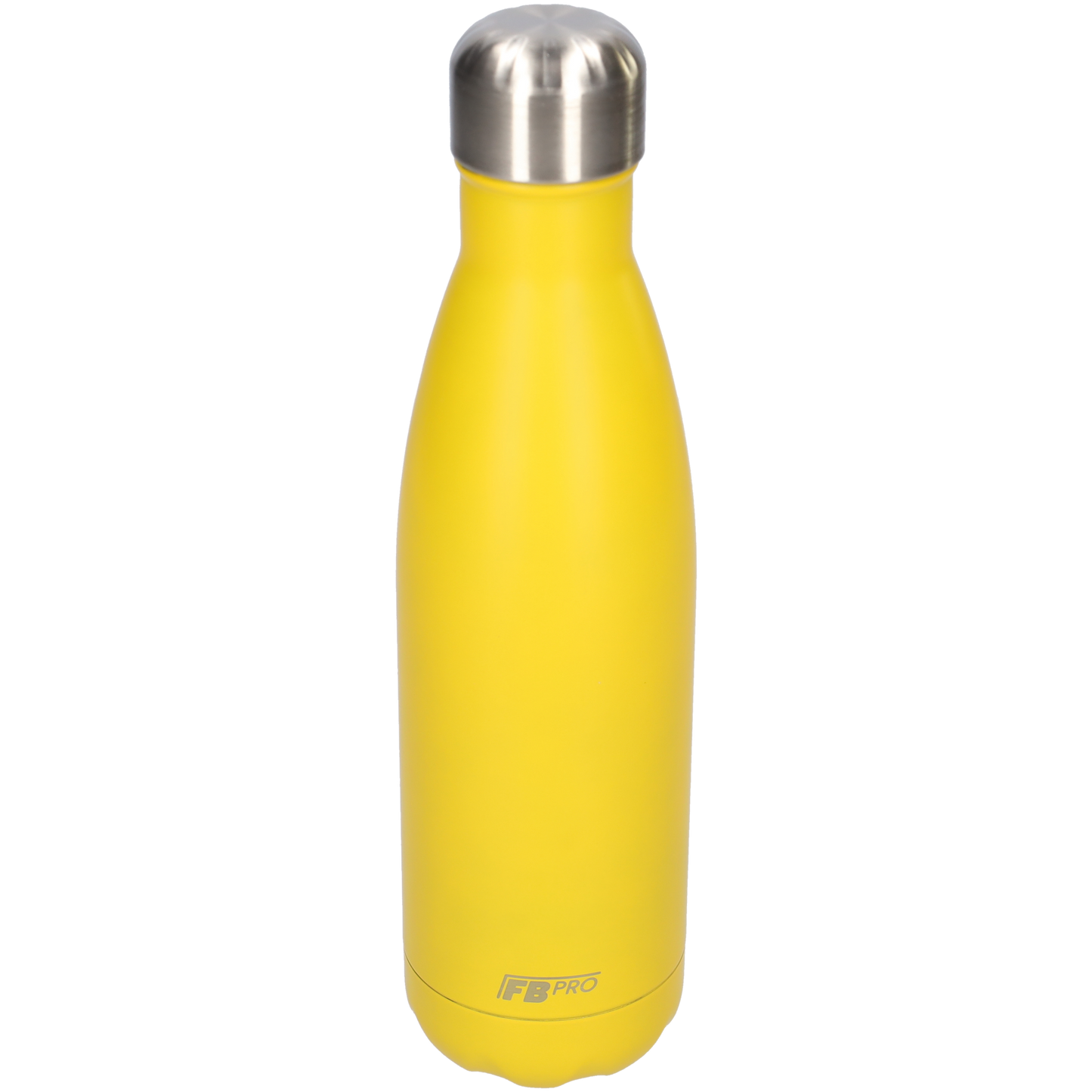 FBFS6, Thermosfles, Drinkfles, Waterfles - Dubbelwandig - 500ml - Lemon Yellow - Mat Geel