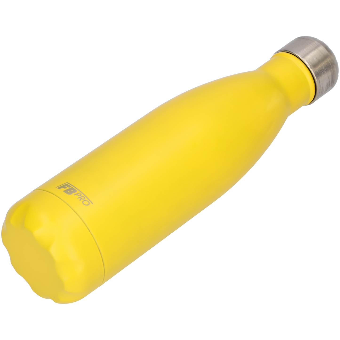 FBFS6, Thermosfles, Drinkfles, Waterfles - Dubbelwandig - 500ml - Lemon Yellow - Mat Geel