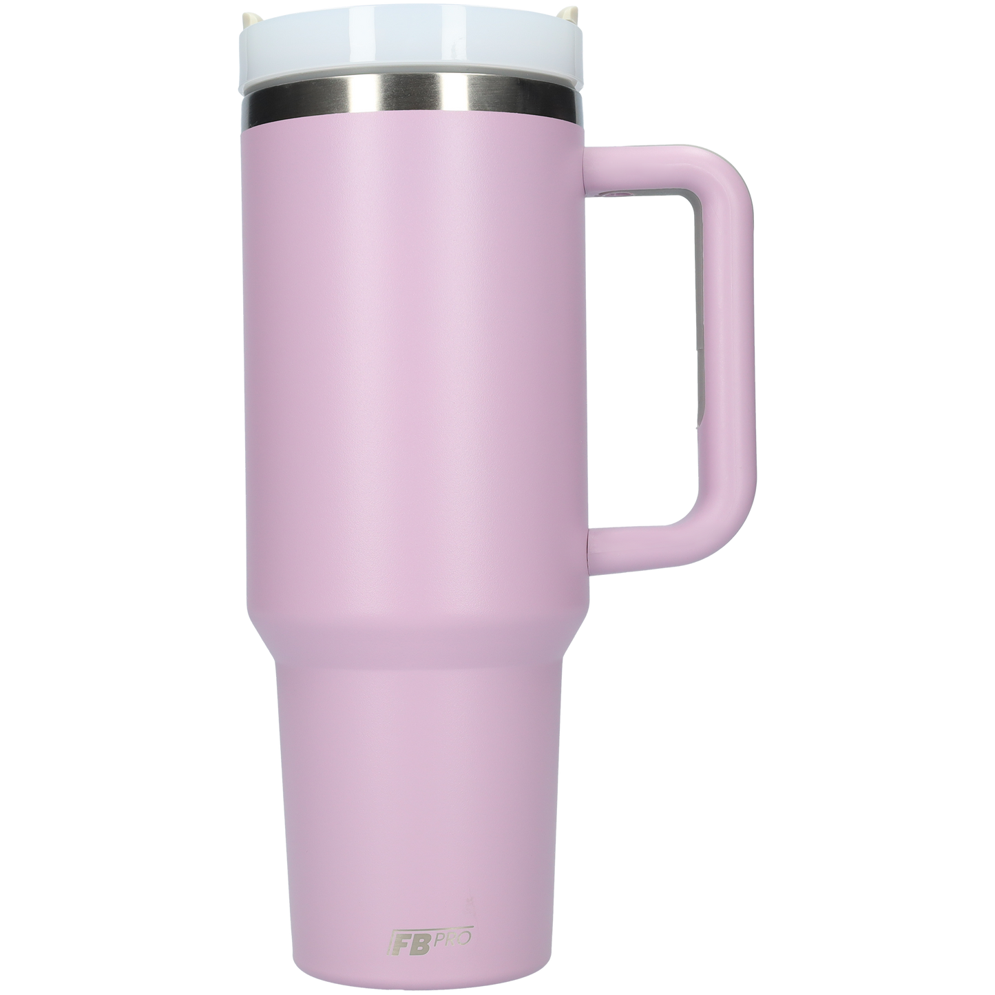 Thermos drinkbeker tumbler 1.2L met handvat en rietje - Thermosbeker - 1200 ML - Paars