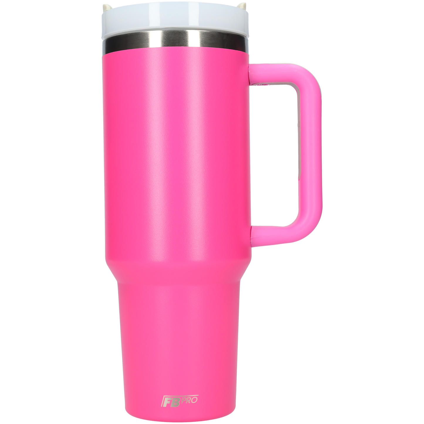 Thermos drinkbeker tumbler 1.2L met handvat en rietje - Thermosbeker - 1200 ML - Roze