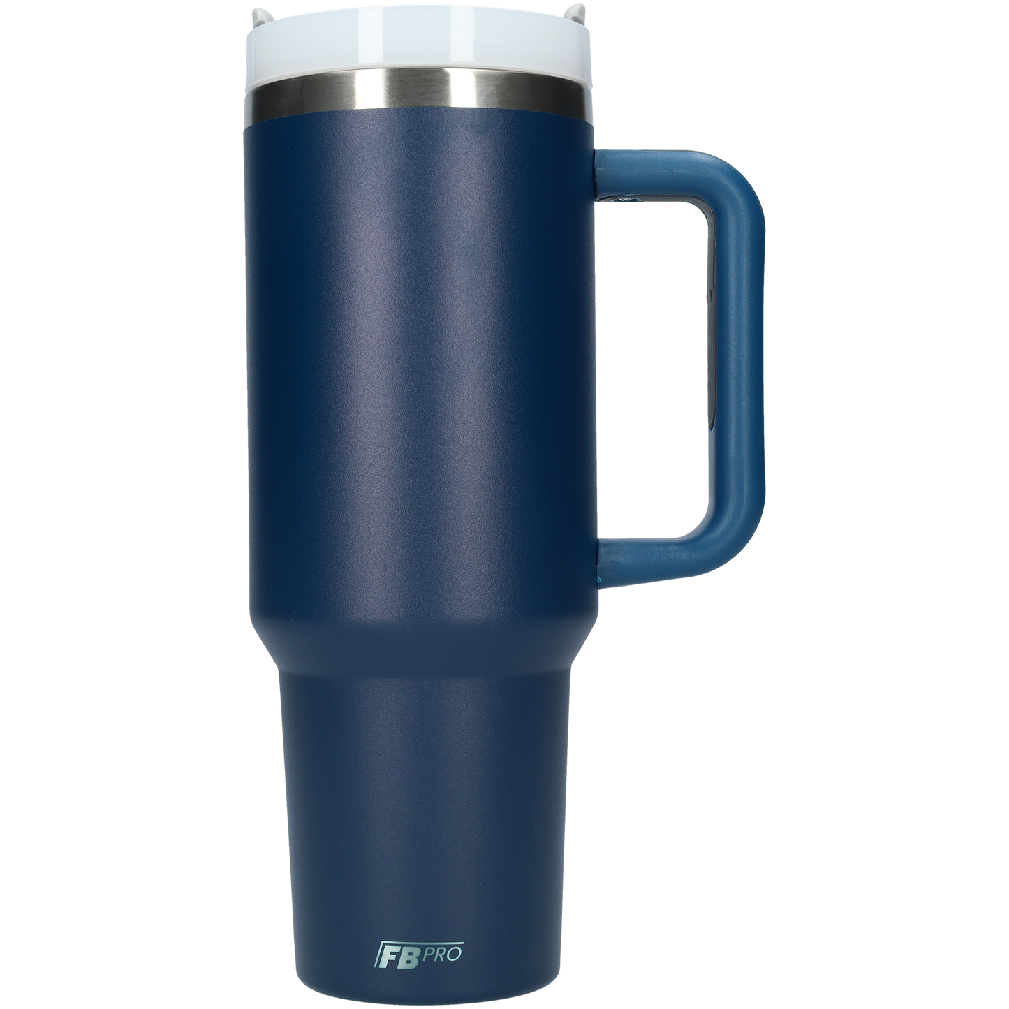 Thermos drinkbeker tumbler 1.2L met handvat en rietje - Thermosbeker - 1200 ML - Middernacht Blauw