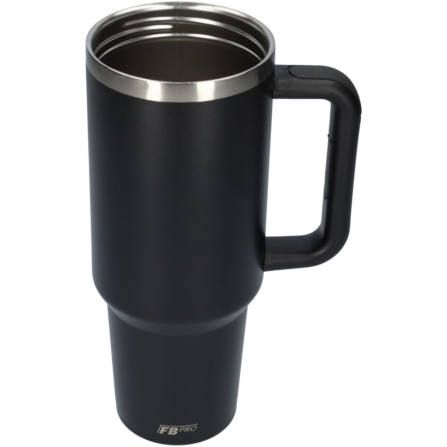 Thermos drinkbeker tumbler 1.2L met handvat en rietje - Thermosbeker - 1200 ML - Zwart