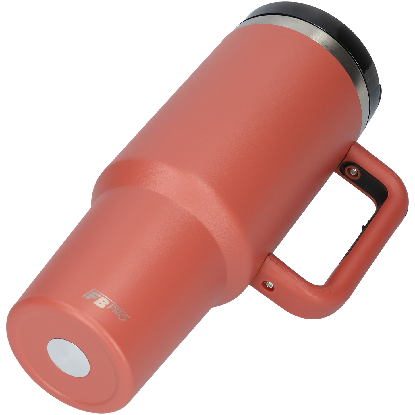 Thermos drinkbeker tumbler 1.2L met handvat en rietje - Thermosbeker - 1200 ML - Rood