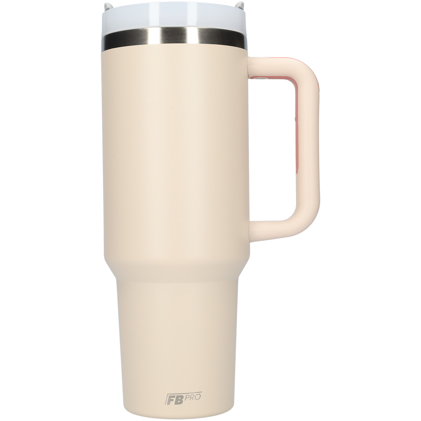 Thermos drinkbeker tumbler 1.2L met handvat en rietje - Thermosbeker - 1200 ML - Licht Roze