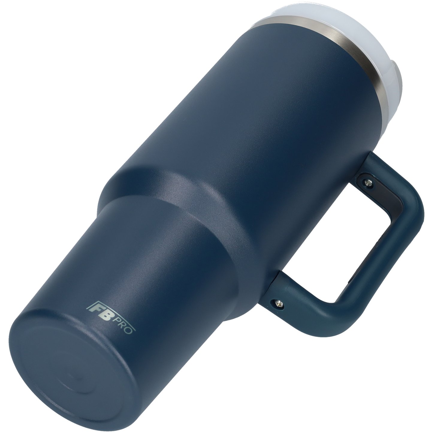 Thermos drinkbeker tumbler 1.2L met handvat en rietje - Thermosbeker - 1200 ML - Donker Blauw
