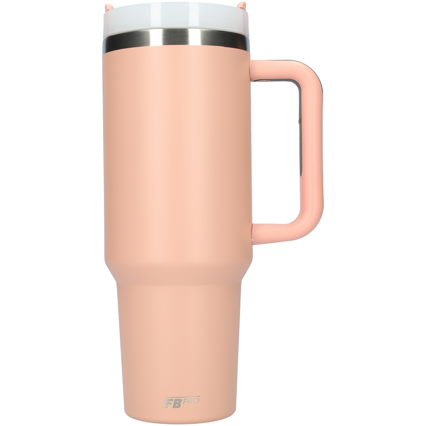 Thermos drinkbeker tumbler 1.2L met handvat en rietje - Thermosbeker - 1200 ML - Zalm Roze