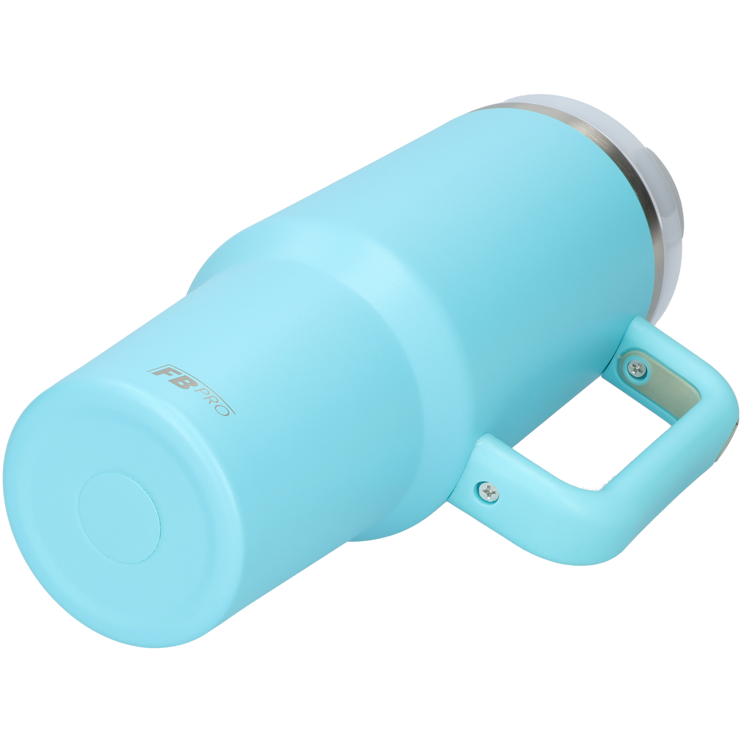 Thermos drinkbeker tumbler 1.2L met handvat en rietje - Thermosbeker - 1200 ML - Licht Blauw