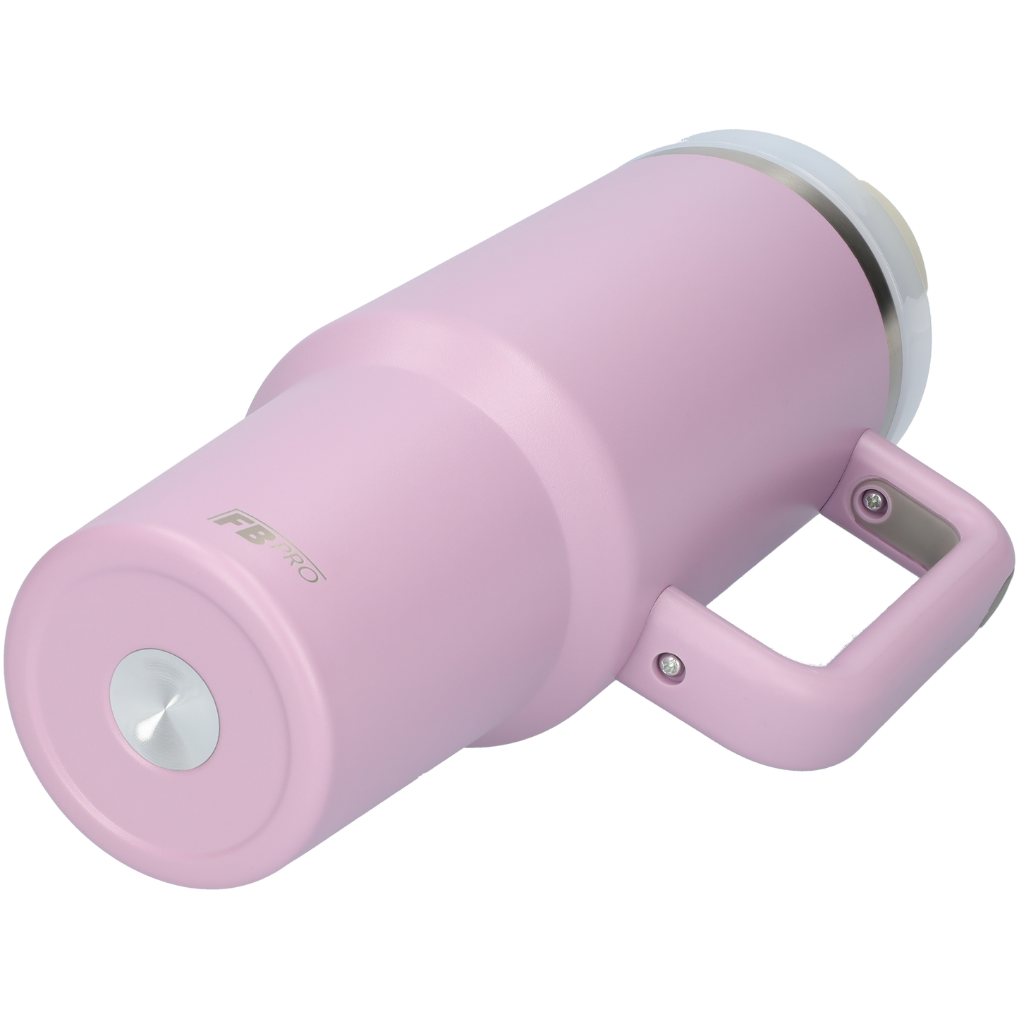 Thermos drinkbeker tumbler 1.2L met handvat en rietje - Thermosbeker - 1200 ML - Paars
