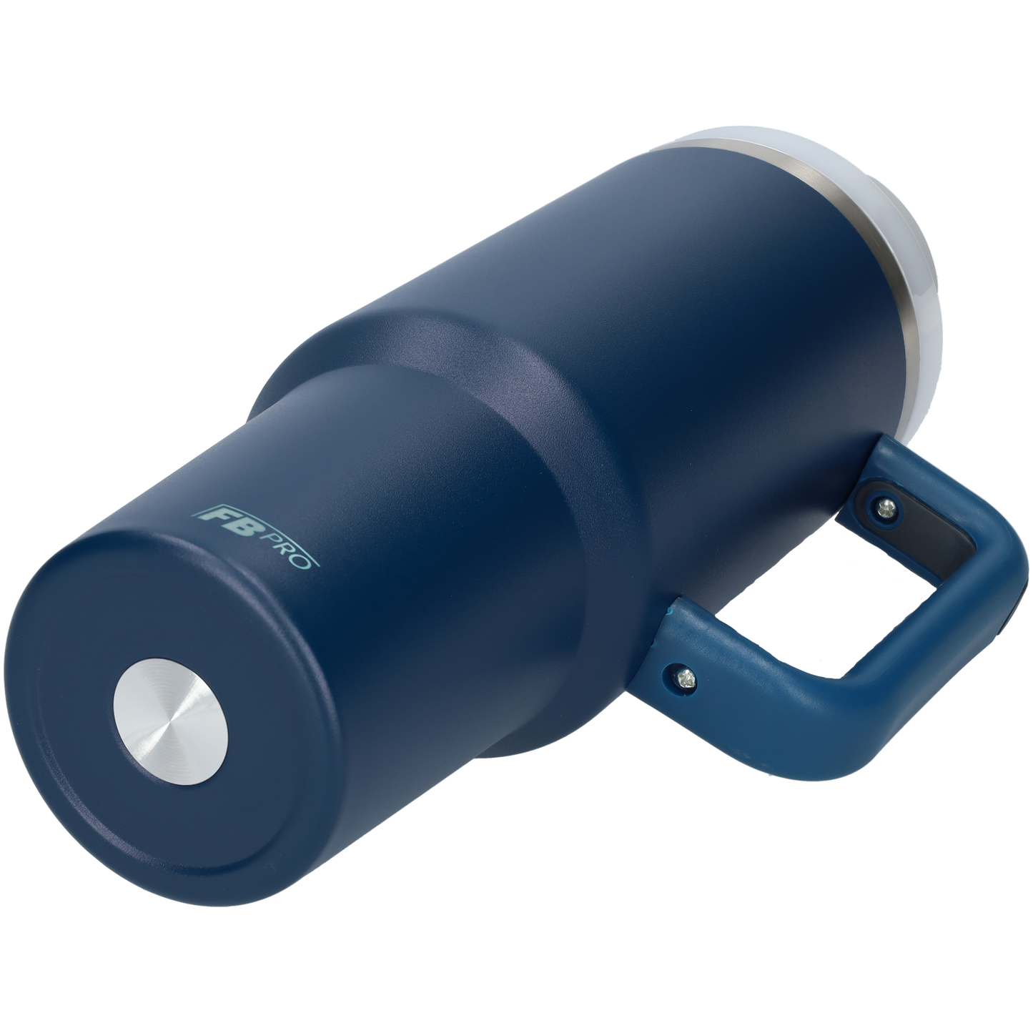 Thermos drinkbeker tumbler 1.2L met handvat en rietje - Thermosbeker - 1200 ML - Middernacht Blauw