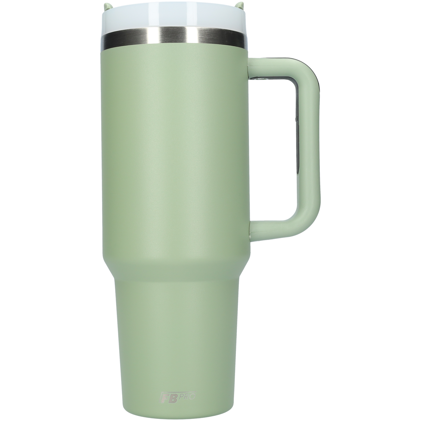 Thermos drinkbeker tumbler 1.2L met handvat en rietje - Thermosbeker - 1200 ML - Leger Groen