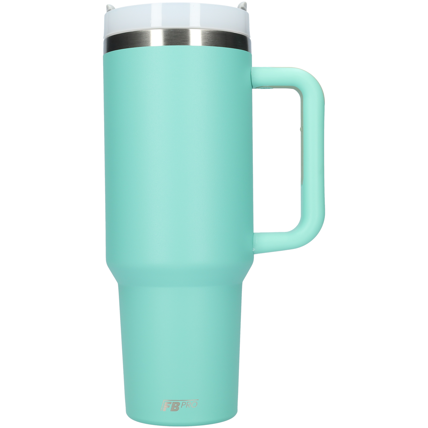 Thermos drinkbeker tumbler 1.2L met handvat en rietje - Therosbeker - 1200 ML - Turquoise