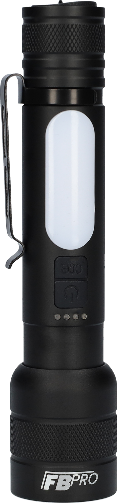 LED Zaklamp - Militaire zaklamp met powerbank - Zwart