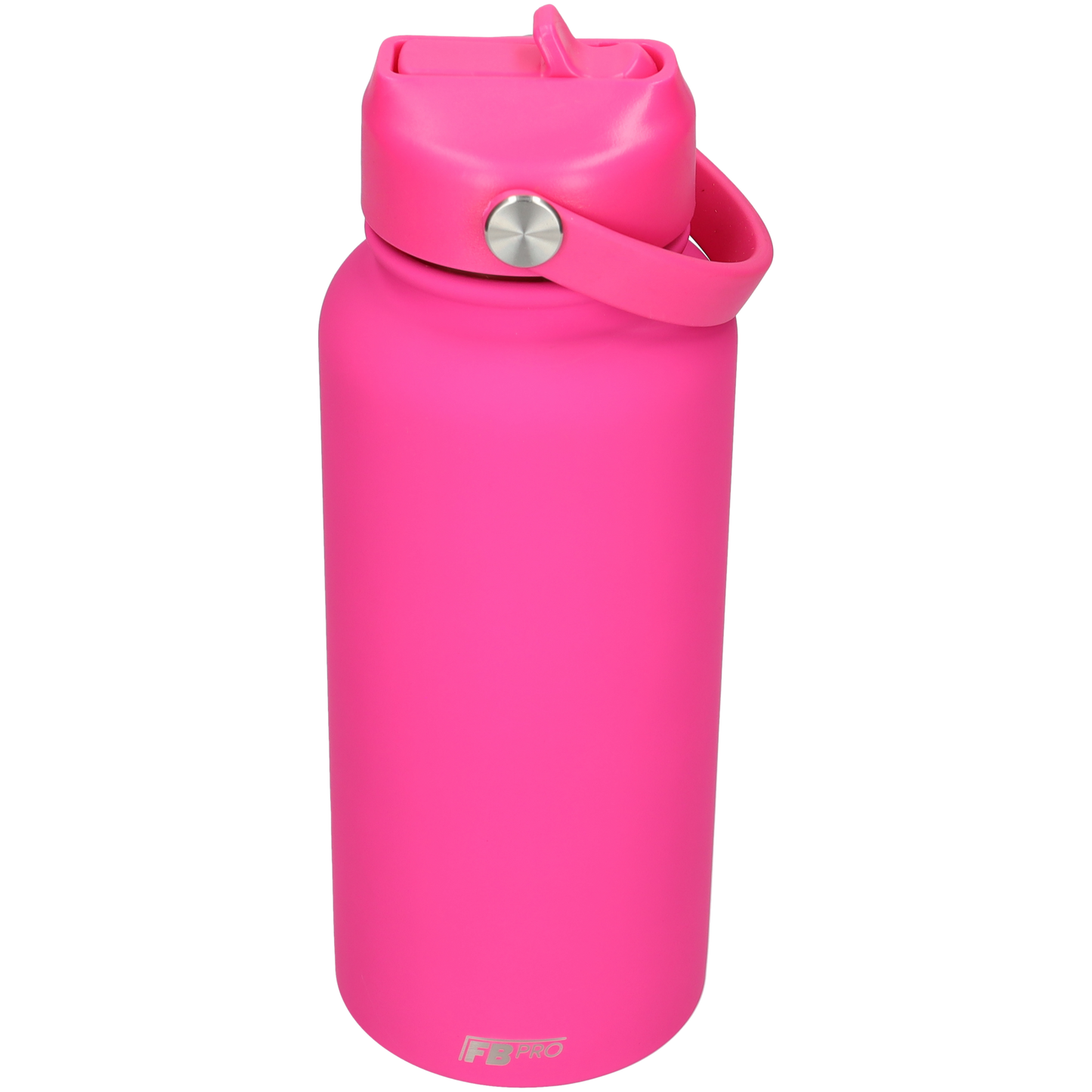 Thermos waterfles 1 liter - Isolerende Waterfles met Draaibare Drinktuit - Houdt Koud Drinken Écht KOUD - Drinkfles voor Volwassenen met Handvat - Hot Pink