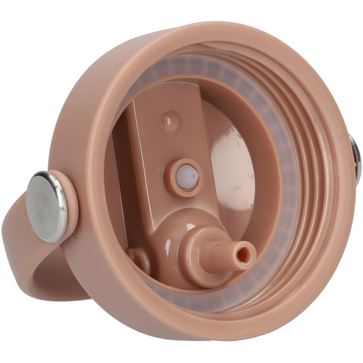 Thermos waterfles 1 liter - Isolerende Waterfles met Draaibare Drinktuit - Houdt Koud Drinken Écht KOUD - Drinkfles voor Volwassenen met Handvat - Tan Brown