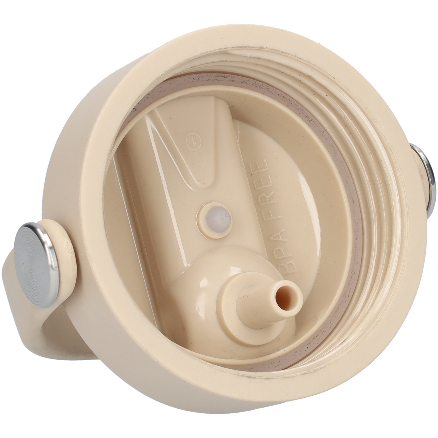 Thermos waterfles 1 liter - Isolerende Waterfles met Draaibare Drinktuit - Houdt Koud Drinken Écht KOUD - Drinkfles voor Volwassenen met Handvat - Beige