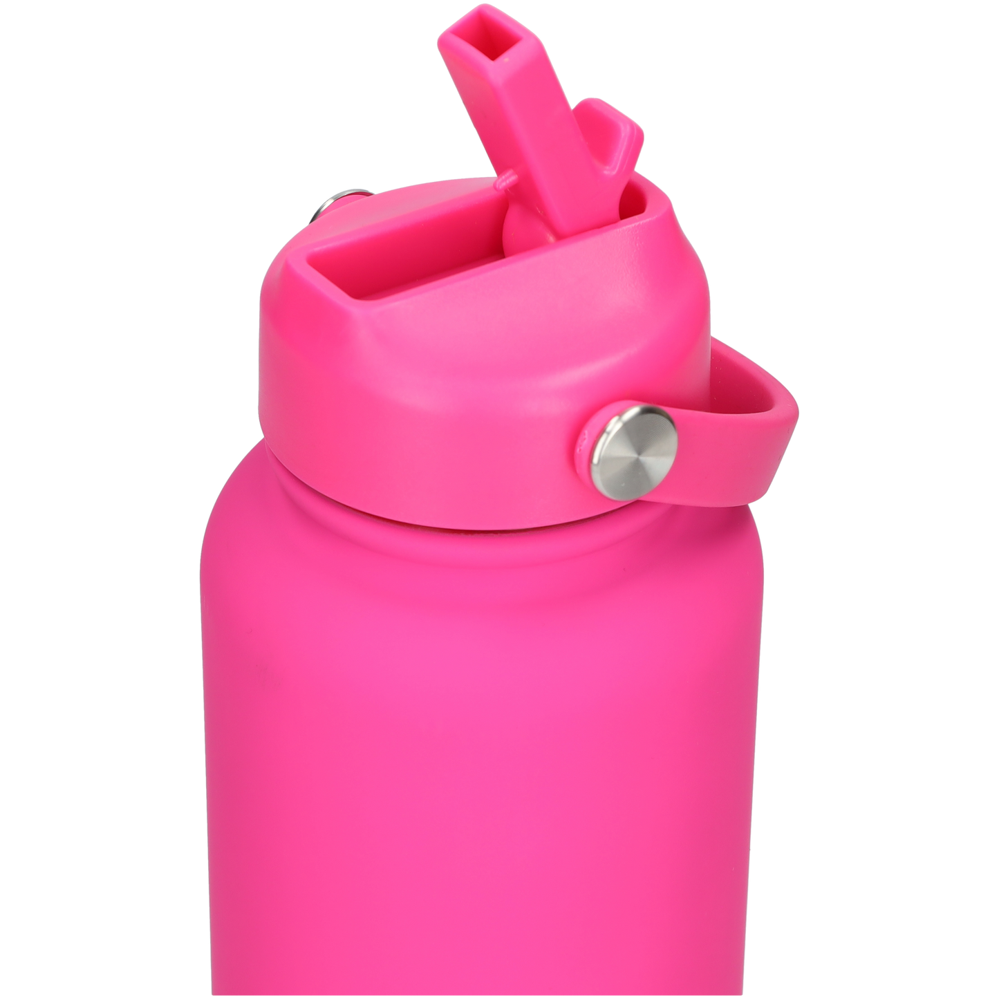 Thermos waterfles 1 liter - Isolerende Waterfles met Draaibare Drinktuit - Houdt Koud Drinken Écht KOUD - Drinkfles voor Volwassenen met Handvat - Hot Pink