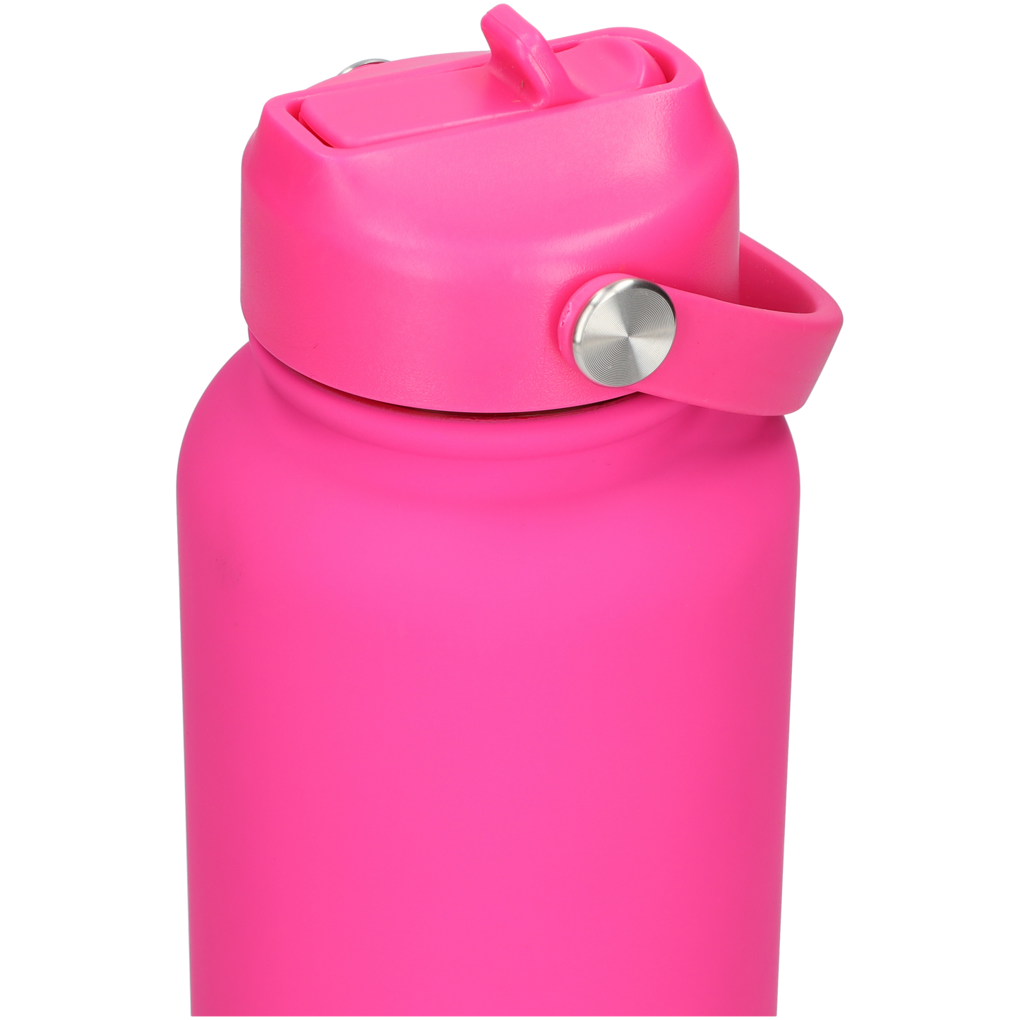 Thermos waterfles 1 liter - Isolerende Waterfles met Draaibare Drinktuit - Houdt Koud Drinken Écht KOUD - Drinkfles voor Volwassenen met Handvat - Hot Pink