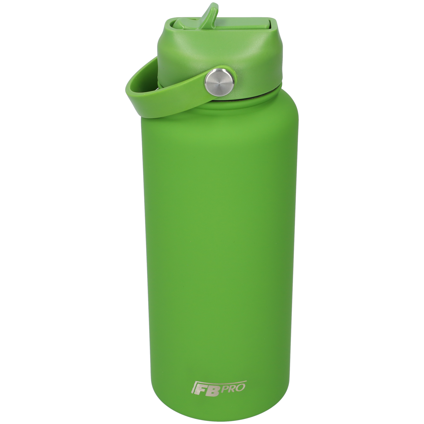 Thermos waterfles 1 liter - Isolerende Waterfles met Draaibare Drinktuit - Leaf green