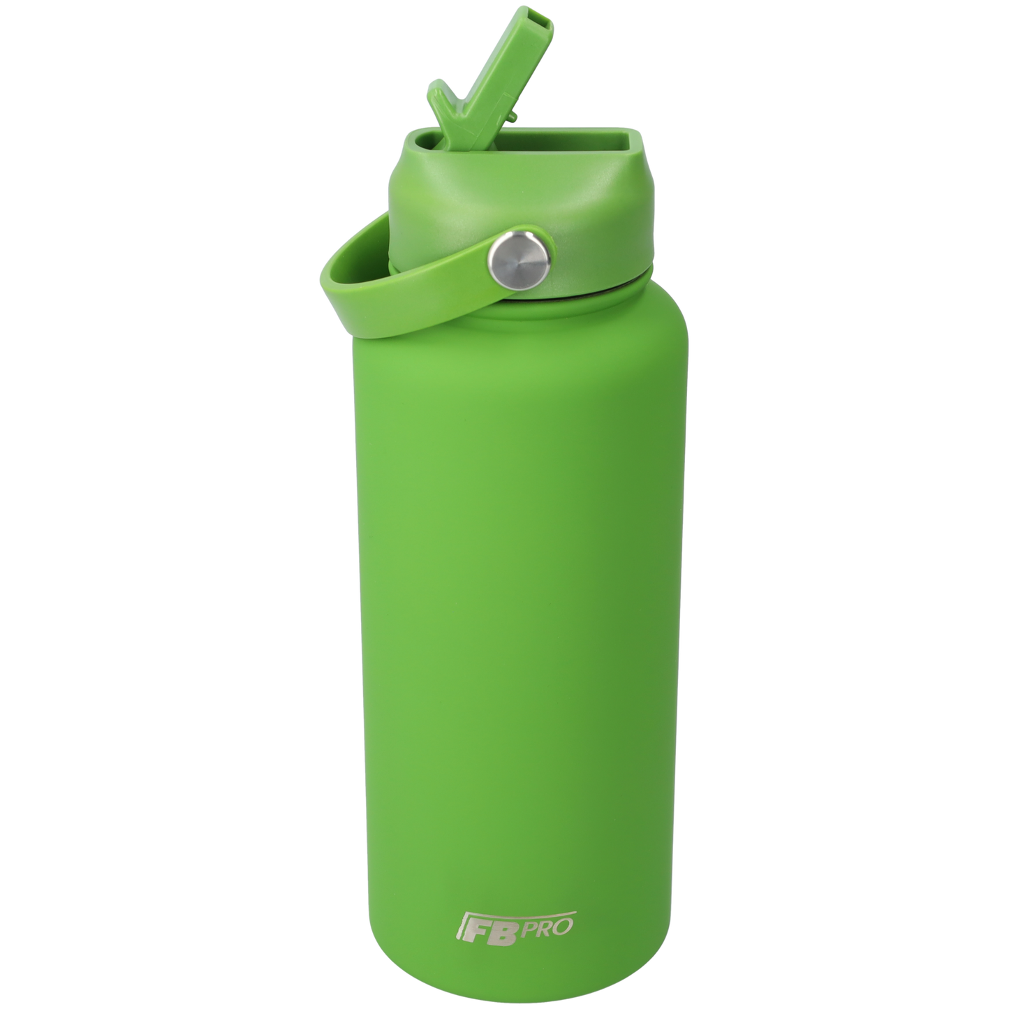 Thermos waterfles 1 liter - Isolerende Waterfles met Draaibare Drinktuit - Leaf green