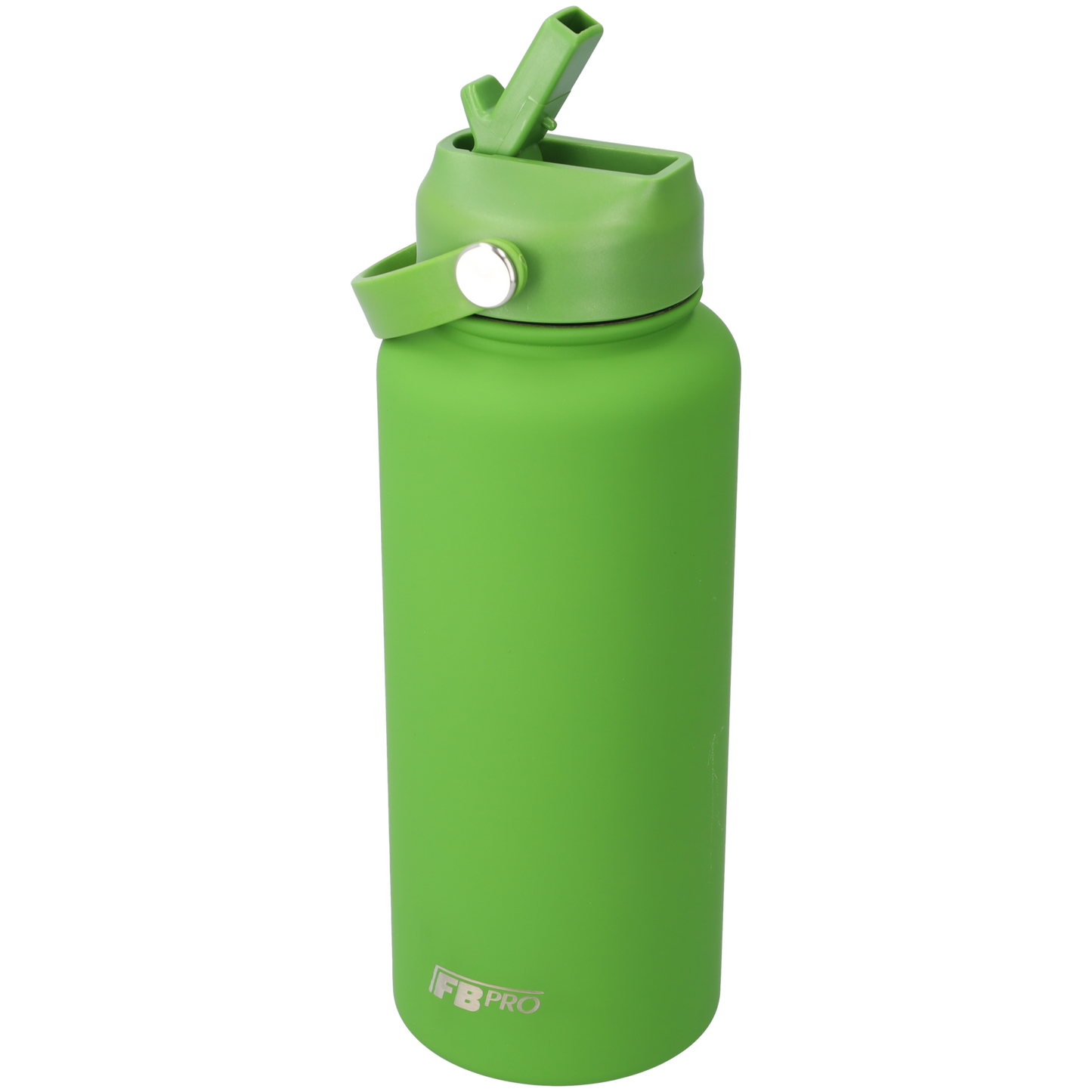 Thermos waterfles 1 liter - Isolerende Waterfles met Draaibare Drinktuit - Leaf green