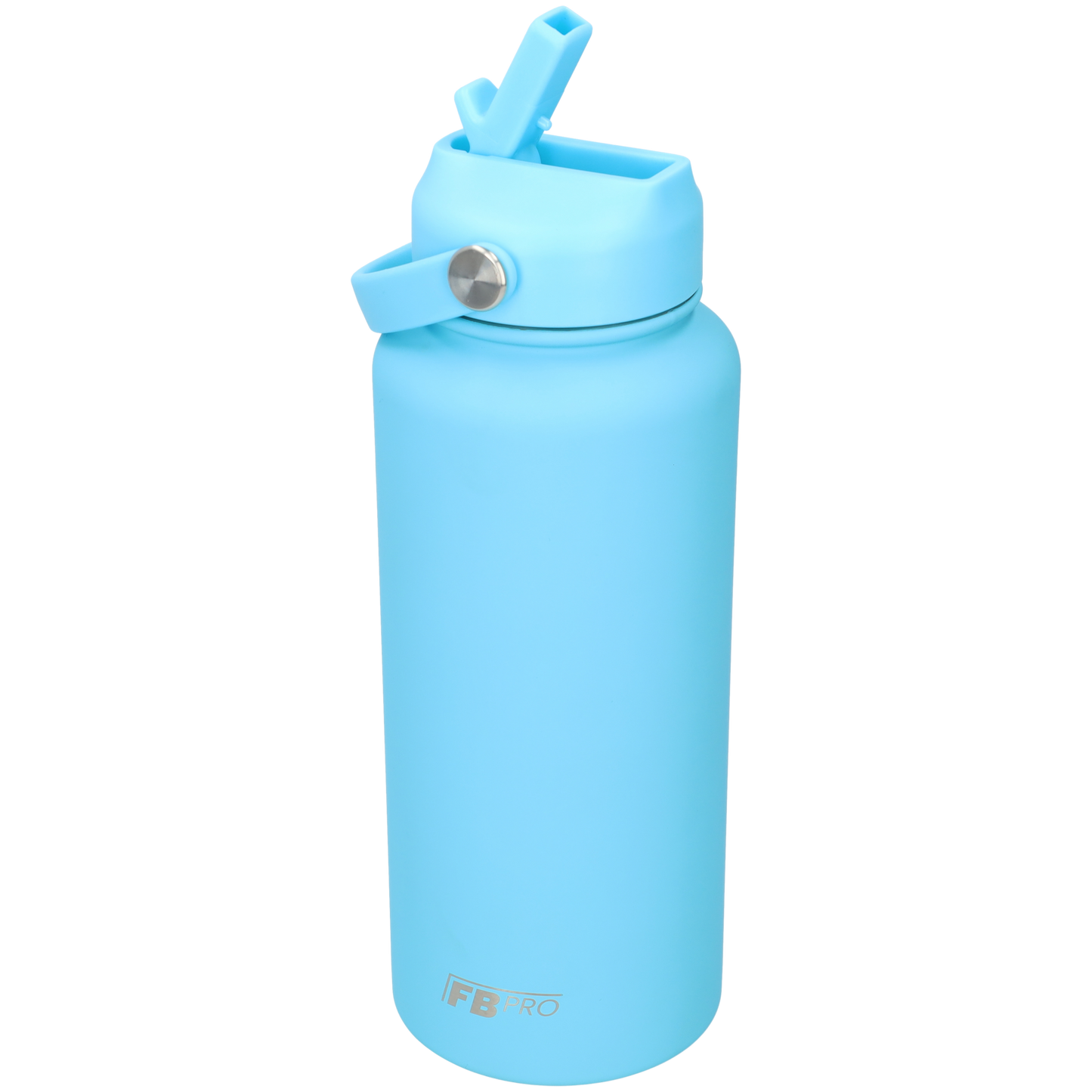 Thermos waterfles 1 liter - Isolerende Waterfles met Draaibare Drinktuit - Sky Blue