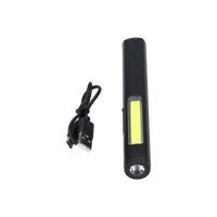 Multifunctionele Pen LED Zaklamp - Met Floodlight - 4 Standen - Bevestigingsclip - Zwart - 160 Lumen