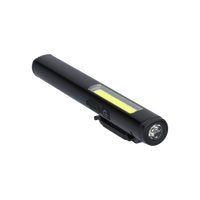 Multifunctionele Pen LED Zaklamp - Met Floodlight - 4 Standen - Bevestigingsclip - Zwart - 160 Lumen
