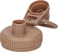 Honden drinkfles met voerbakken - Dubbelwandig - Thermosfles - RVS Fles - BPA vrij - 1 Liter - Bruin