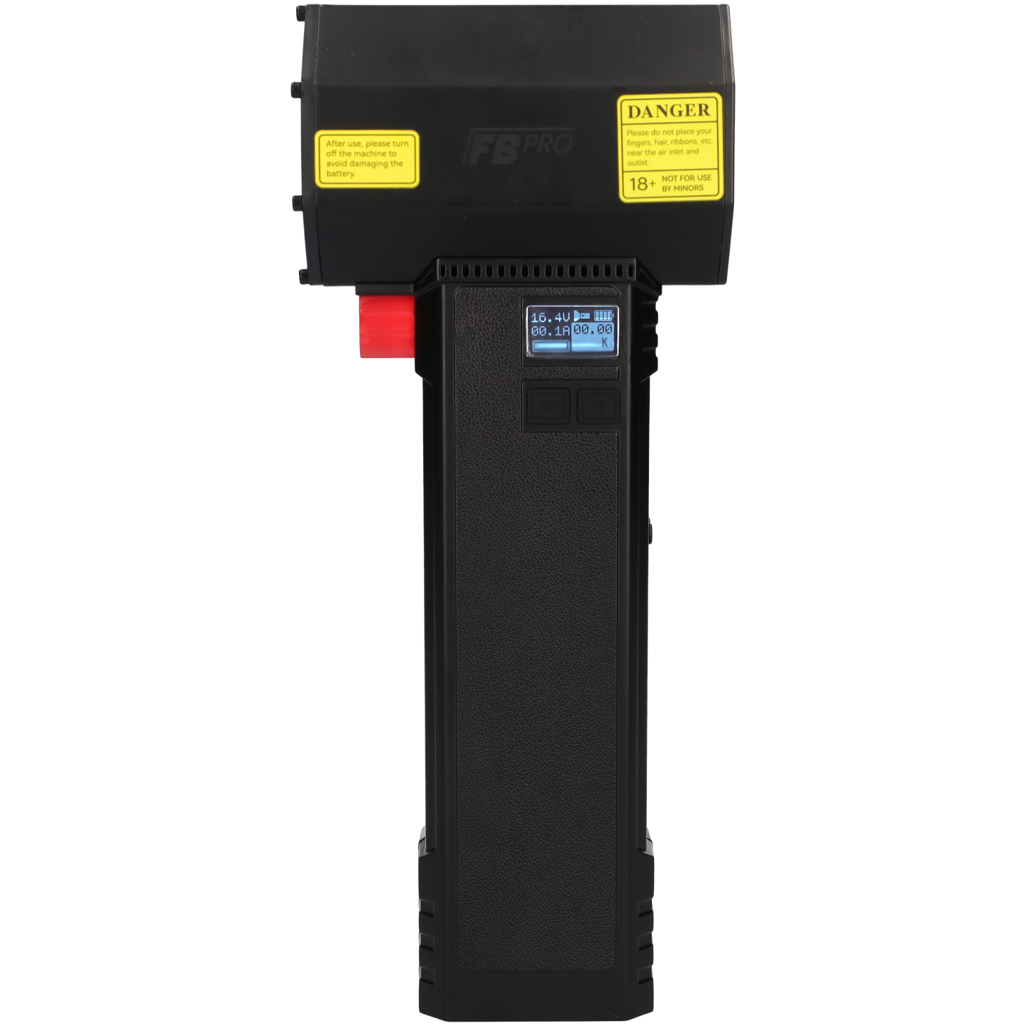 FBT1220 - Super sterke luchtblazer - Turbo fan - Luchtpistool - Met ingebouwde zaklamp - 16.8 V - 440 Watts - 1.2 KG stuwkracht - Oplaadbaar - Zwart