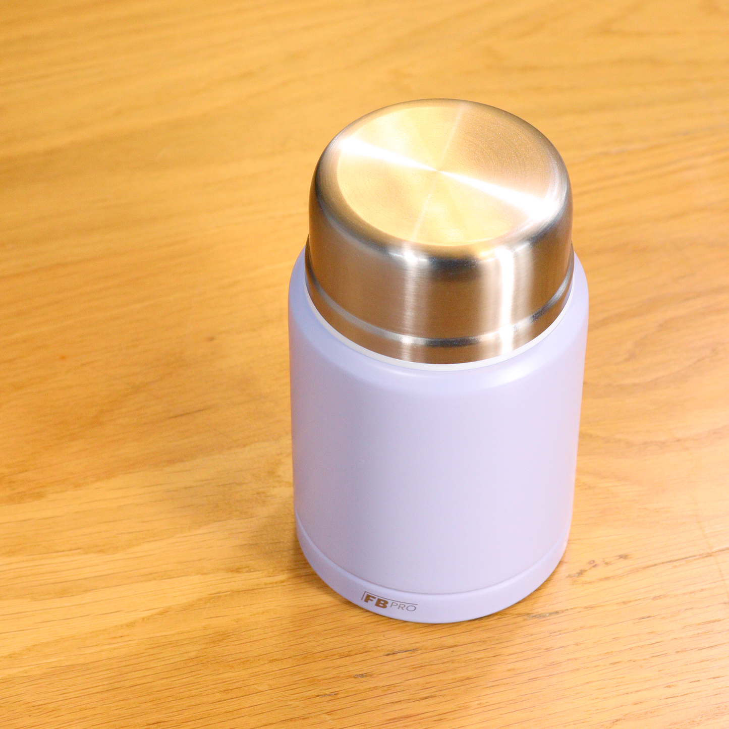 Lichtpaarse Thermos Voedselcontainer met Lepel - Licht paars - 450ml