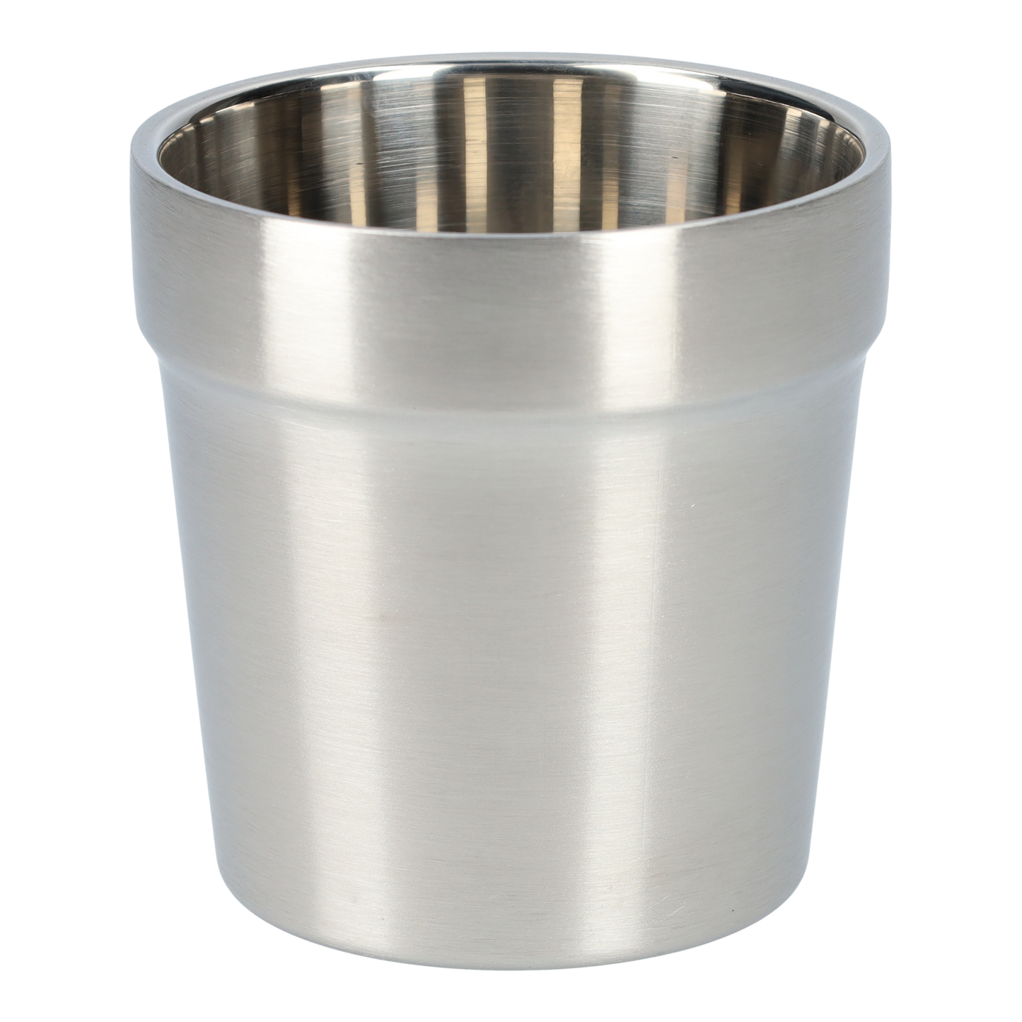 Dubbelwandige RVS bekers (3 Stuks!) - Roestvrijstalen beker - Industriële stijl - 175ml bekers - Dubbelwandige drinkglazen