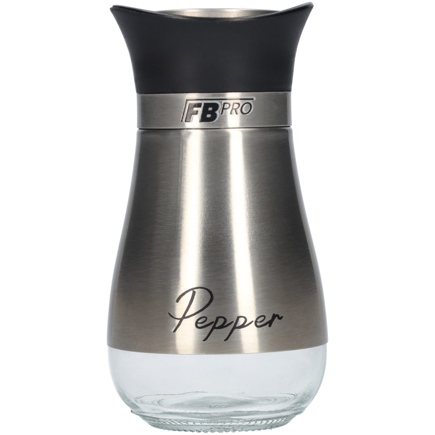 Zout en peper potjes van glas en RVS (2 stuks!) - Kruidenpotjes - RVS & glas