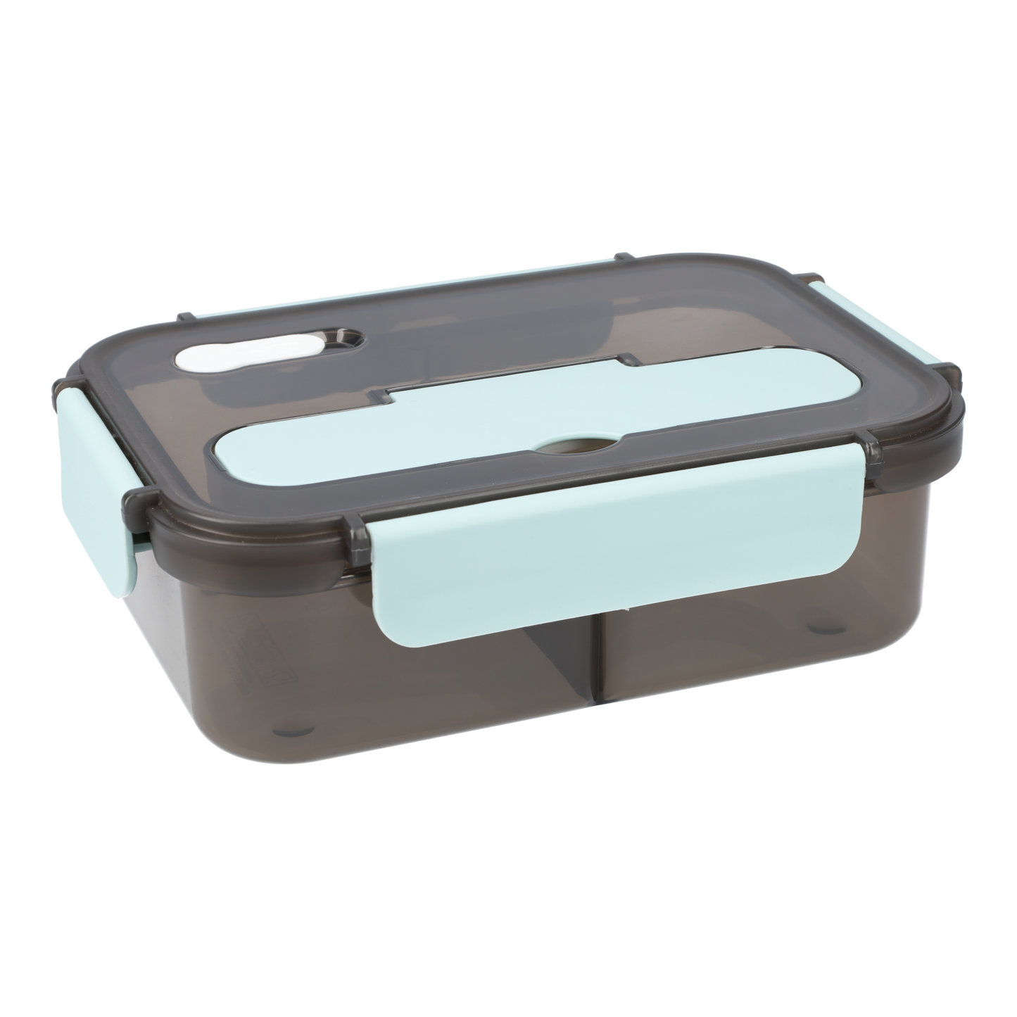 Lichtblauwe Lunchbox met Serviesvak - 1100ml