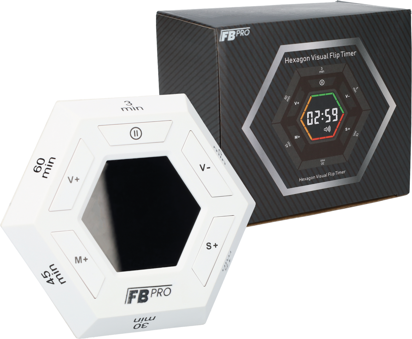 6 Hoekige Digitale Alarmklok - Hexagon Kookwekker
