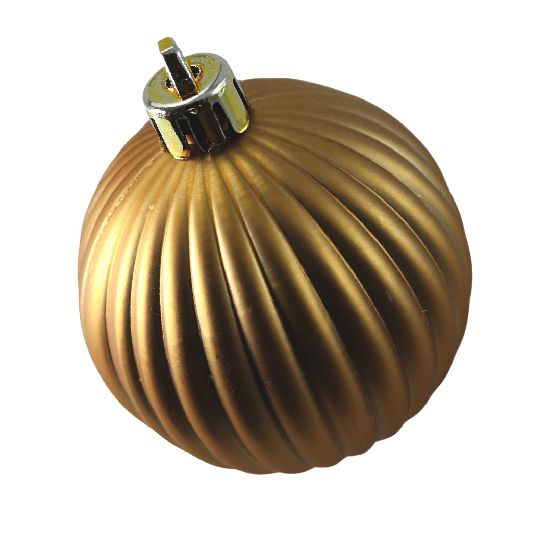 Kerstballen - 9 Delige Set - Kerstversiering - Oranje - Goud - Verschillende Afwerkingen - Kerstboom Kerstballen - Voor in de kerstboom
