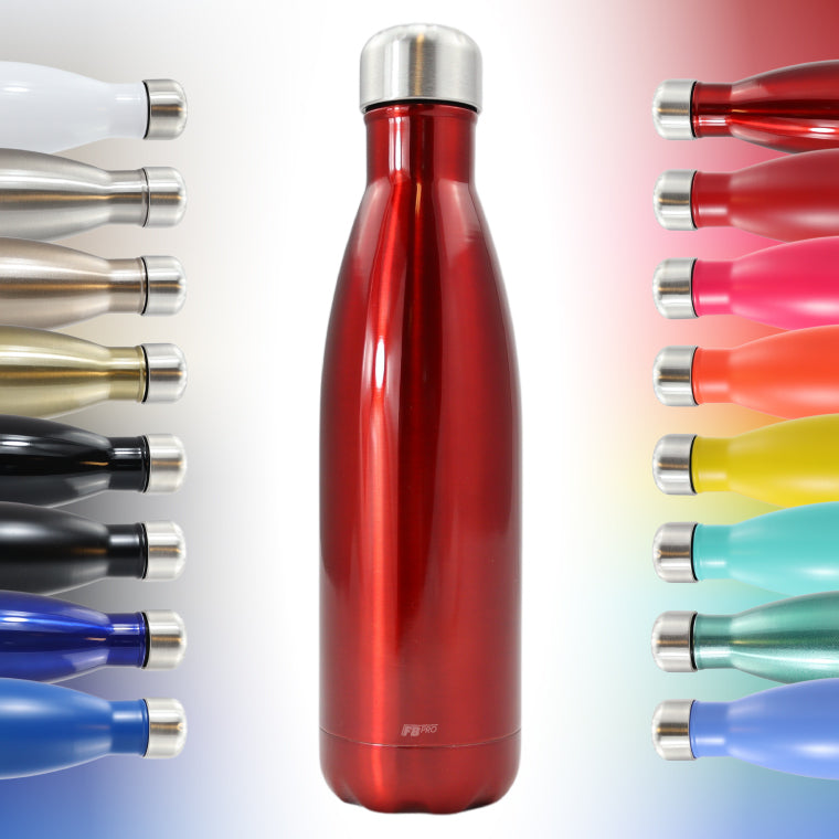 FBFS15, Thermosfles, Drinkfles, Waterfles - 500ml - Ruby Red - Glanzend Rood