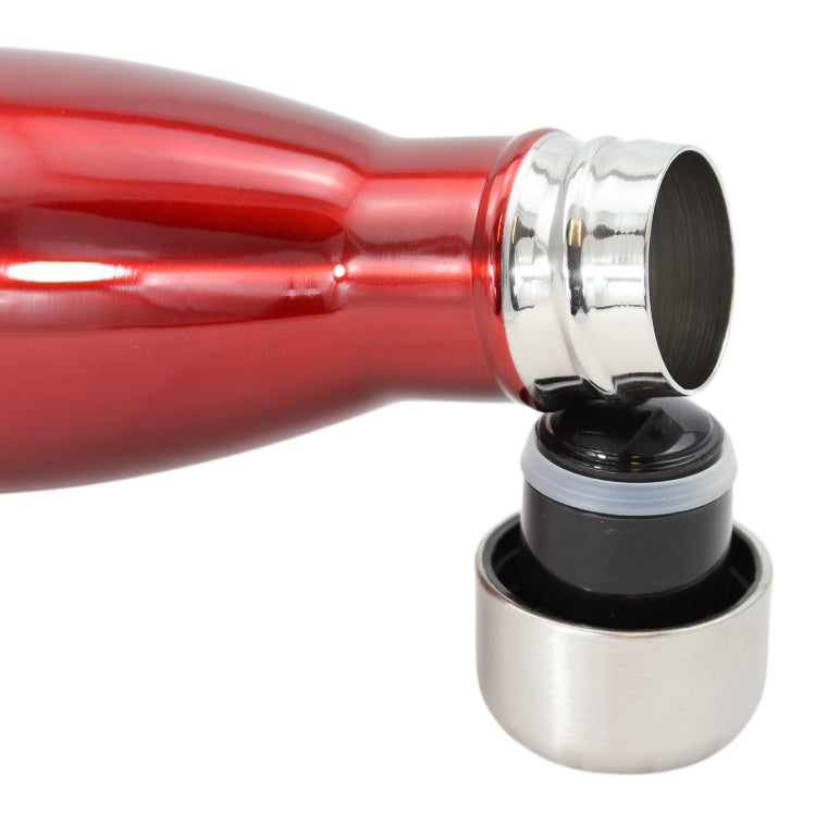 FBFS15, Thermosfles, Drinkfles, Waterfles - 500ml - Ruby Red - Glanzend Rood