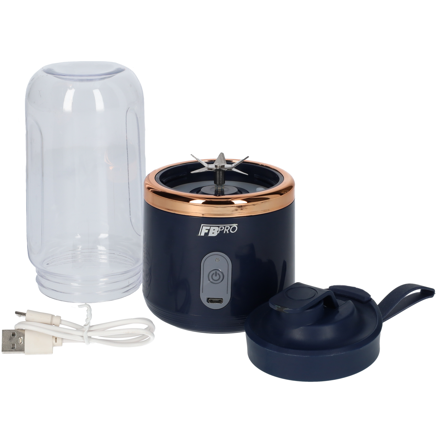 Draadloze blender - Smoothie maker - Blender To-Go - USB-C oplader - 300ML inhoud - Blauw