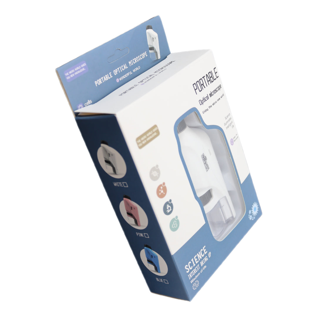 Draagbare Microscoop - Handmicroscoop voor kinderen met lampje! - STEM Speelgoed