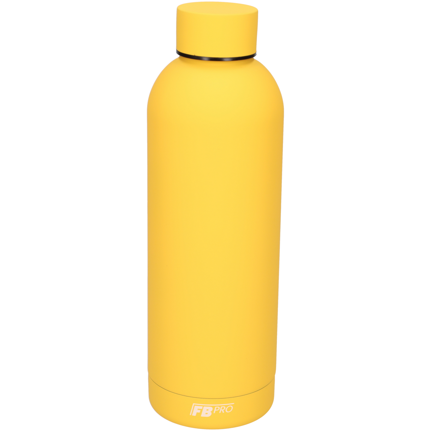 Drinkfles - Dubbelwandige waterfles - Thermosfles - RVS thermos fles - 500 ML - Geel