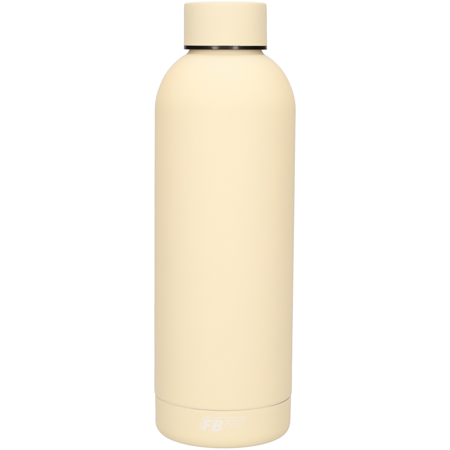 Drinkfles - Dubbelwandige waterfles - Thermosfles - RVS thermos fles - 500 ML - Creme