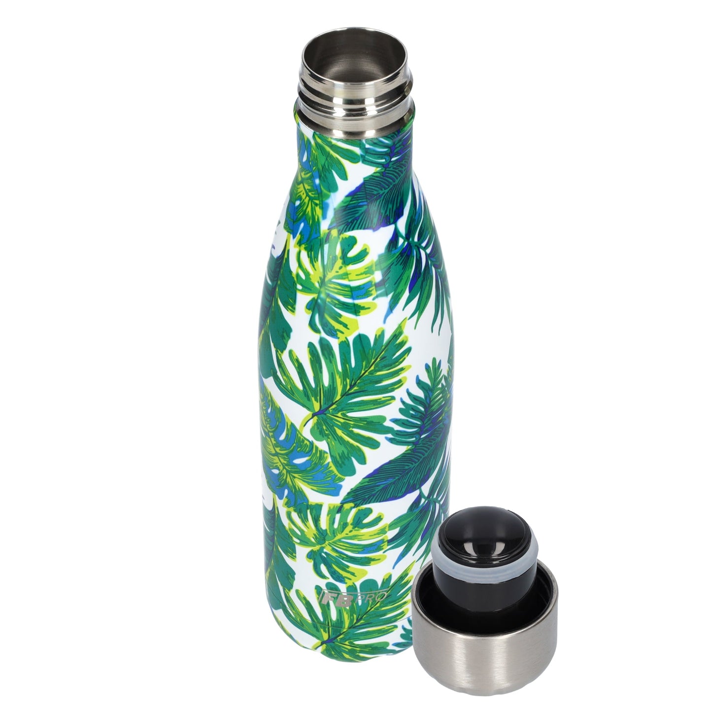 FBFS43, Thermosfles, Drinkfles, Waterfles - 500ml - Tropical Leaves - Tropische Bladeren