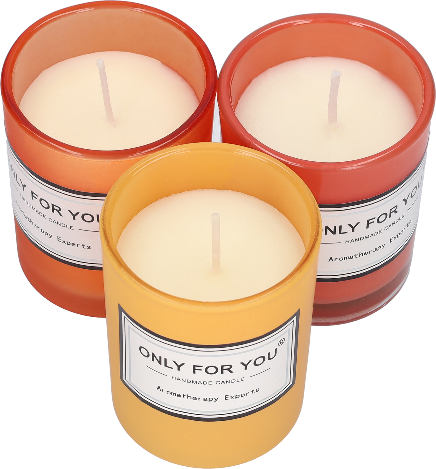 Kaarsen - Geurkaarsen - Sfeerverlichting met een heerlijke geur - In een set van drie - Serenity Peach