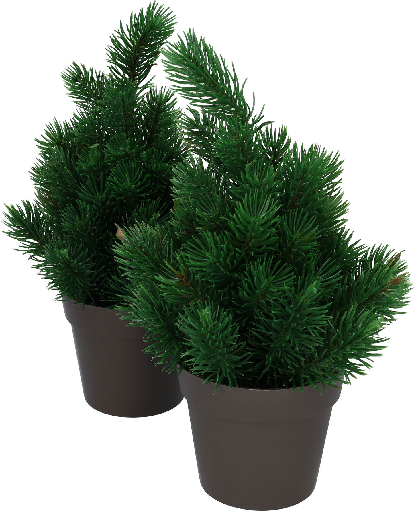 Mini kerstboom - Kerstversiering - Kerstdecoratie voor binnen - Leuk aan te kleden met kerstverlichting - Set van 2 - Leuke sfeermakers in huis
