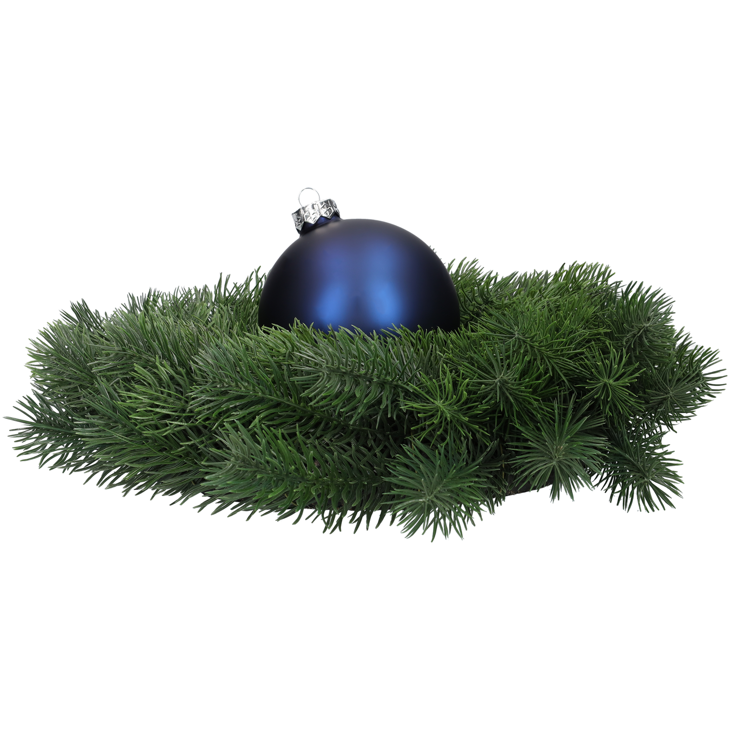 Glazen kerstballen - Set van 4 stuks/100mm - Glas - Night Blue - Blauw/Donkerblauw