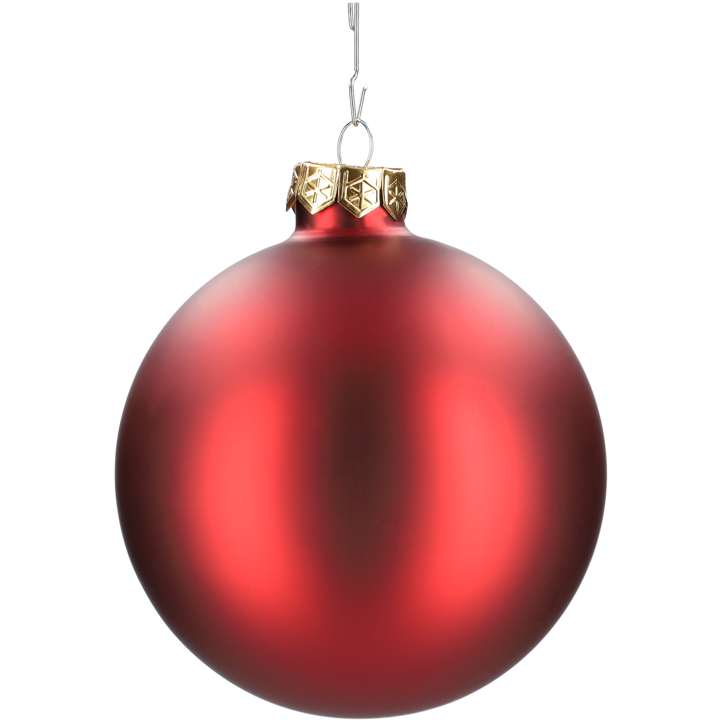 Glazen kerstballen - Set van 4 stuks/100mm - Glas - Dark Red Combi - Donkerrood
