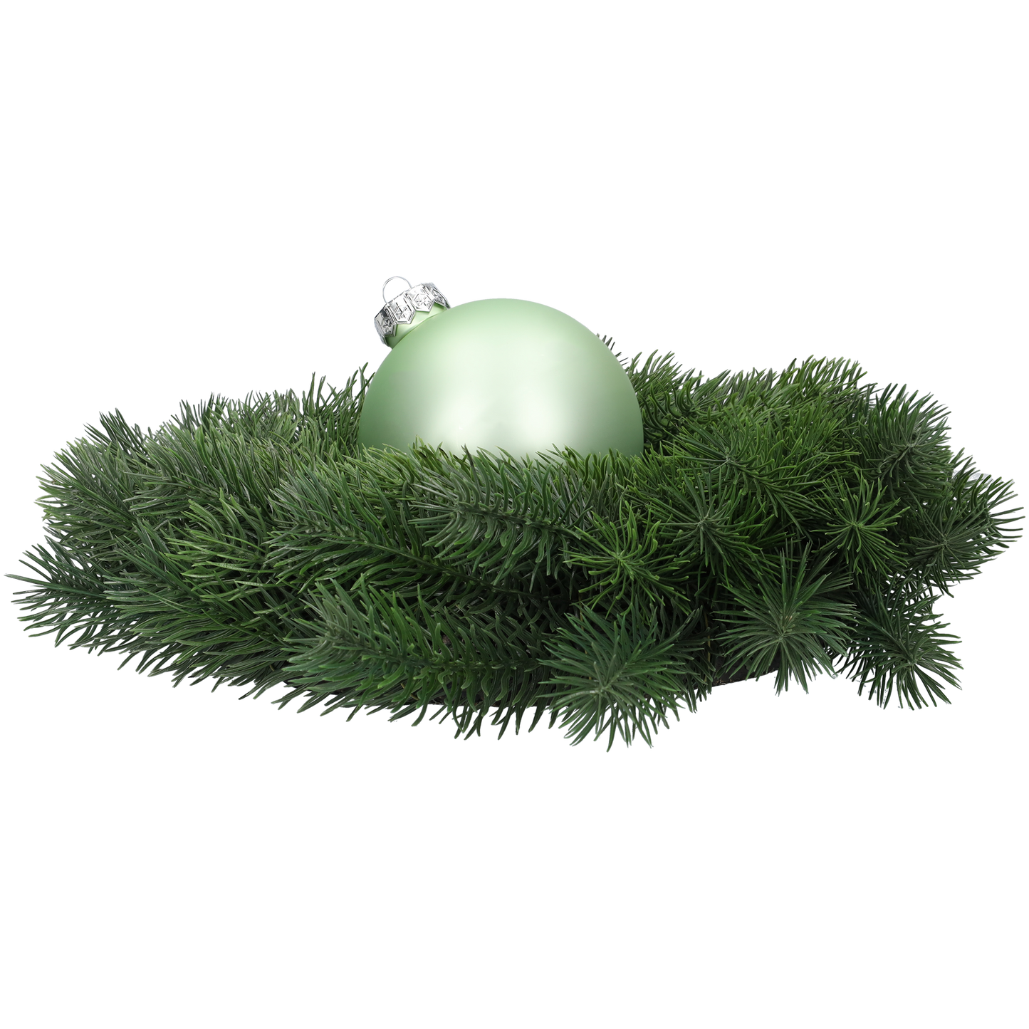 Glazen kerstballen - Set van 4 stuks/100mm - Glas - Oyster Grey - Lichtgrijs